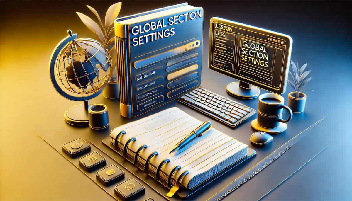 global section settings
