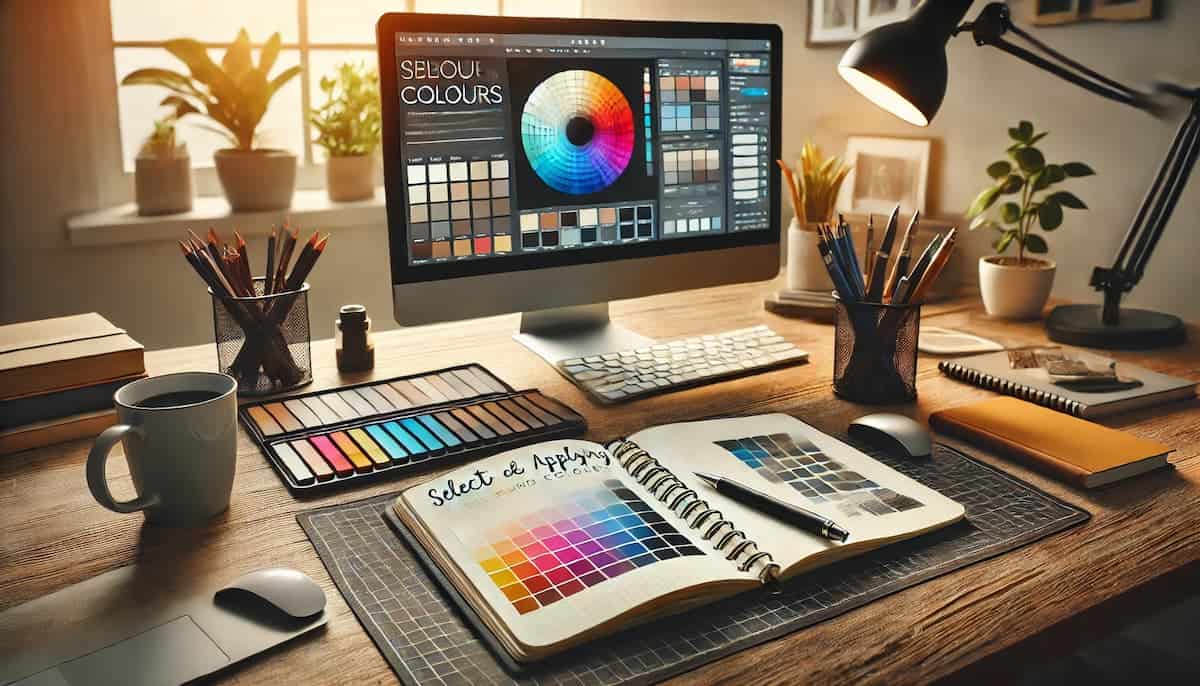 how to choose and apply a global brand colour for your author website