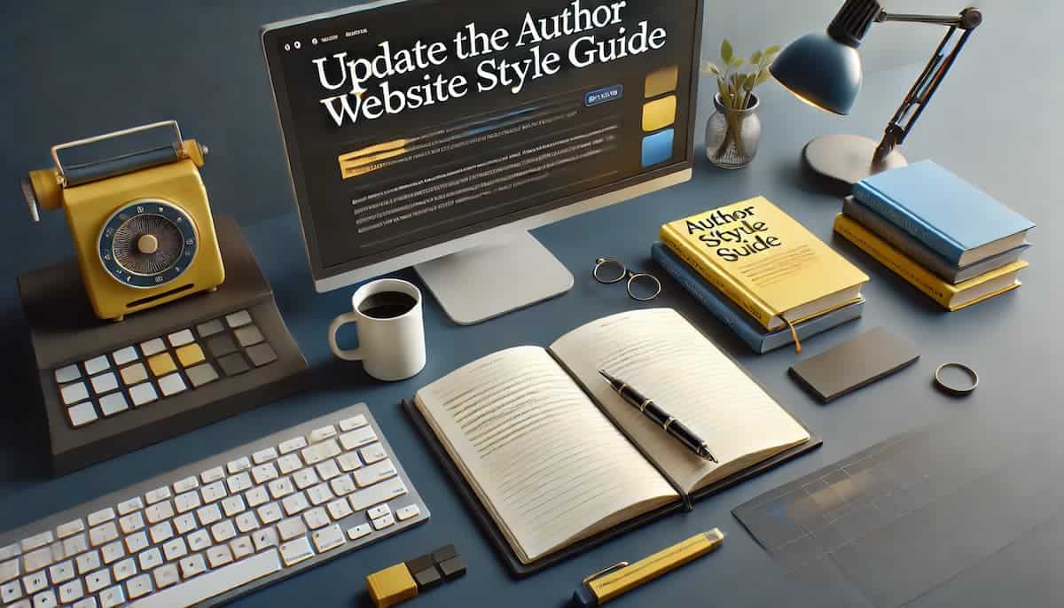 update the author website style guide