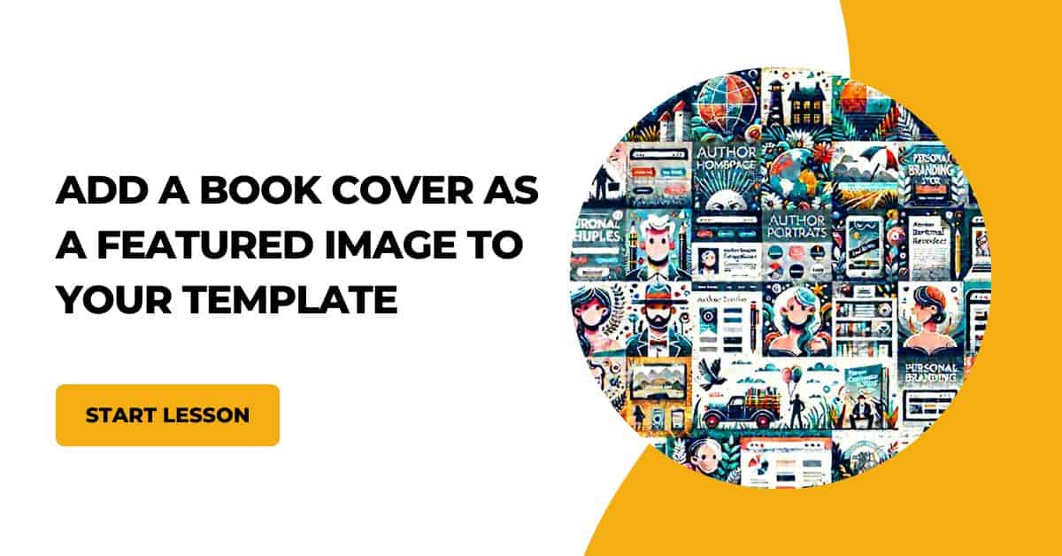 add a book cover as a featured image to your template