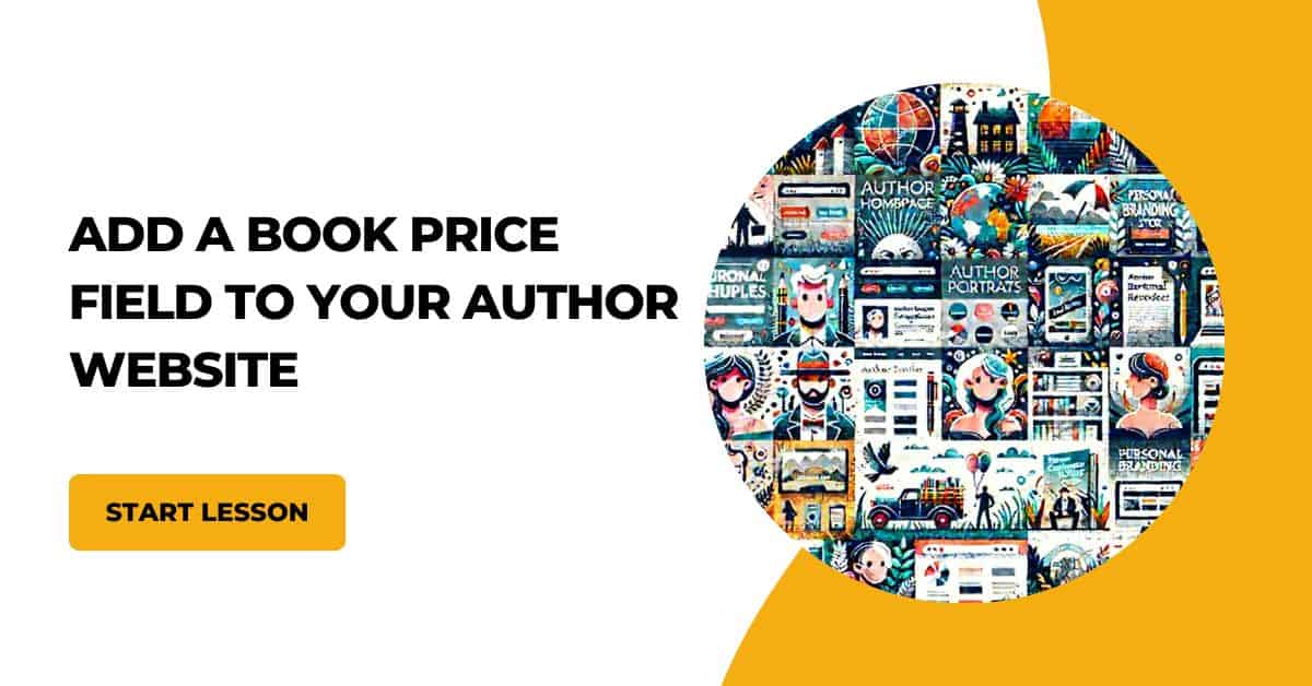 add a book price field to your author website