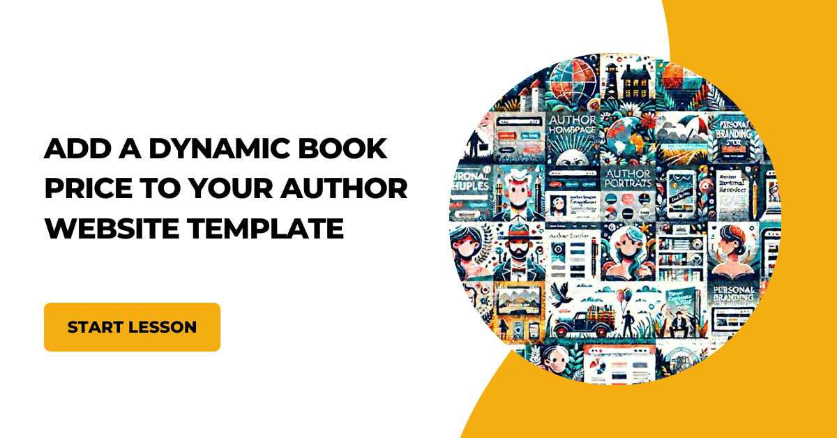 add a dynamic book price to your author website template