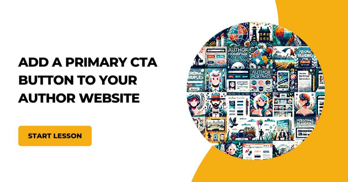 add a primary cta button to your author website