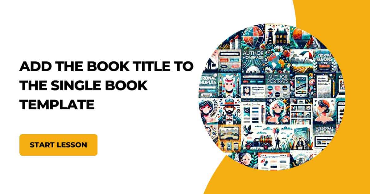 add the book title to the single book template