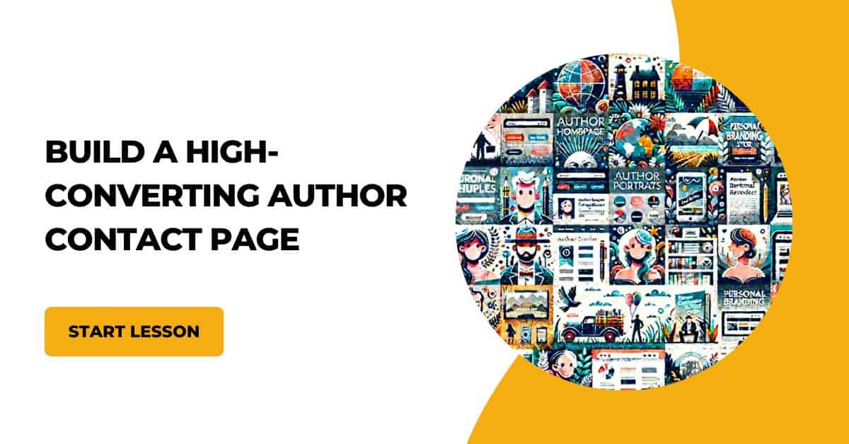 build a high converting author contact page