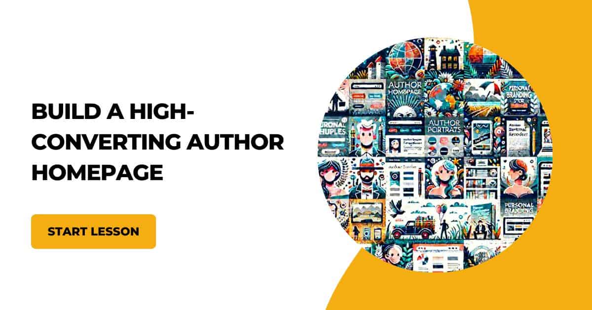 build a high converting author homepage