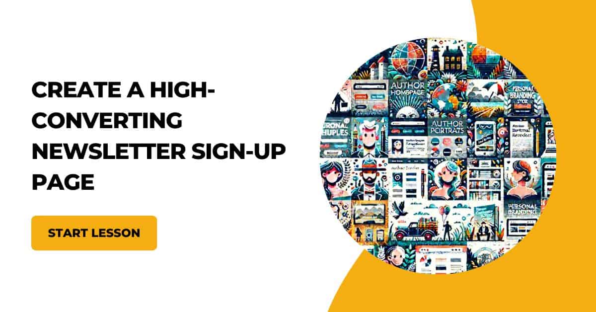 create a high converting newsletter sign up page