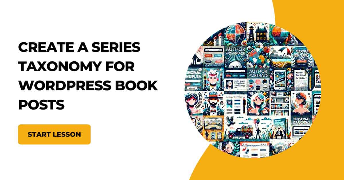 create a series taxonomy for wordpress book posts