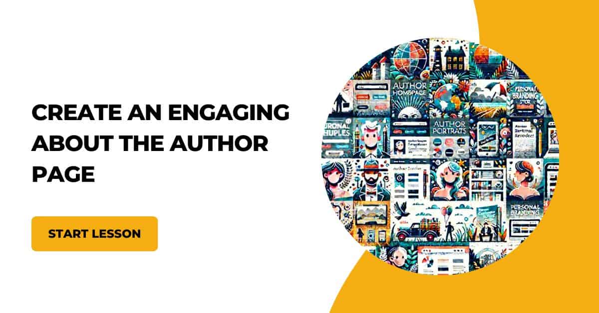 create an engaging about the author page